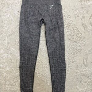 Gymshark Seamless Leggings – Gray‎ Textured High Waist